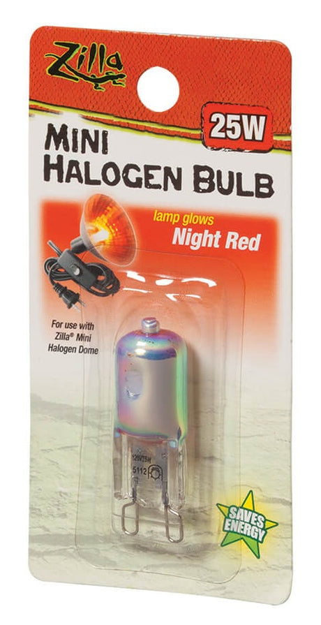 Zilla Mini Halogen Bulb Night Red - PetMountain.com