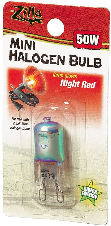 Zilla Mini Halogen Bulb Night Red - PetMountain.com