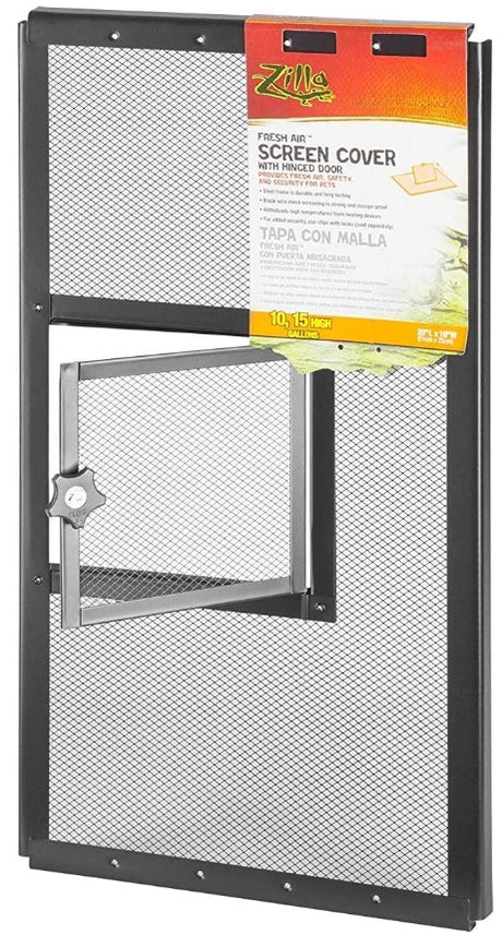3 count Zilla Fresh Air Screen Cover with Hinged Door 20 x 10 Inch