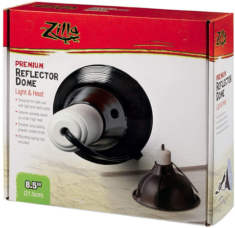 Zilla Premium Reflector Dome Provides Light and Heat for Reptiles - PetMountain.com