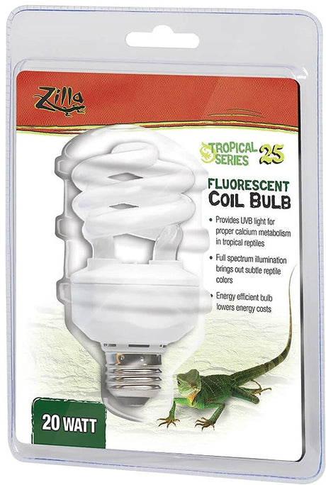 Zilla Pro Series Tropical 25 Fluorescent UVB/UVA Bulb - PetMountain.com