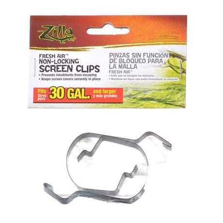 Large - 2 count Zilla Non-Locking Screen Clips Metal