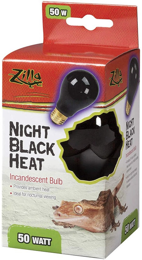 50 watt - 6 count Zilla Night Black Heat Incandescent Bulb for Reptiles