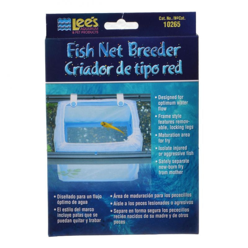 1 count Lees Fish Net Breeder Safely Separates New-Born Fry from Mother in Aquariums