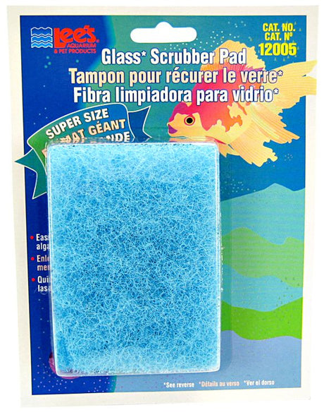 9 count Lees Glass Scrubber Pad Super Size