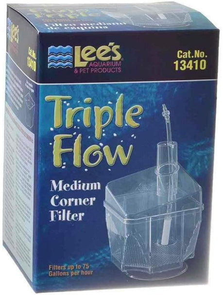 Lees Triple Flow Corner Aquarium Filter - PetMountain.com