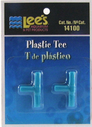 32 count (16 x 2 ct) Lees Plastic Tee for Aquarium Airline Tubing