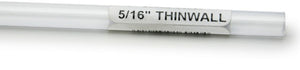 5/16"OD - 12 count Lees Thinwall Rigid Tubing Clear