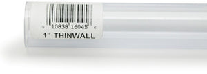 1"OD - 5 count Lees Thinwall Rigid Tubing Clear