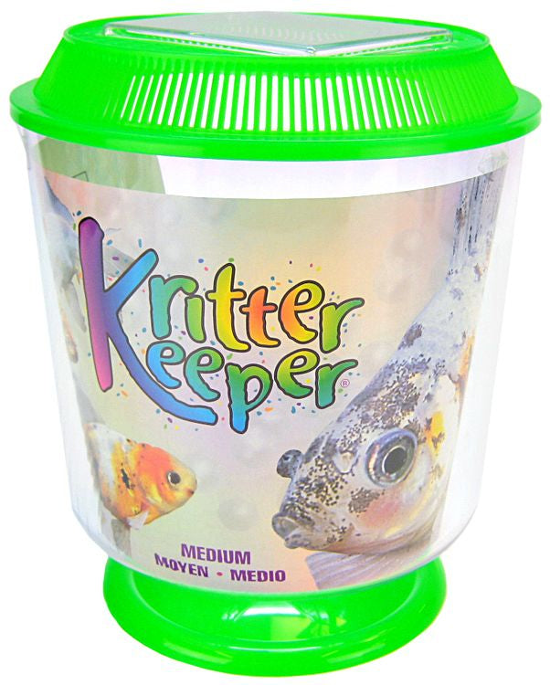 Medium - 3 count Lees Kritter Keeper Round for Fish, Insects or Crickets