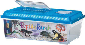 Large - 1 count Lees Reptile Ranch Ventilated Reptile and Amphibian Rectangle Habitat with Lid