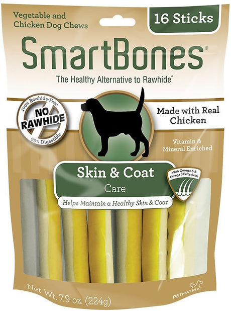 SmartBones Skin and Coat Care Sticks with Chicken - PetMountain.com