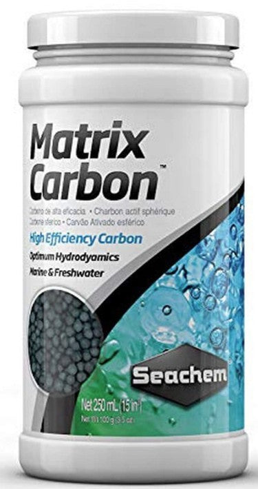 3750 mL (15 x 250 mL) Seachem Matrix Carbon High Efficiency Spherical Carbon