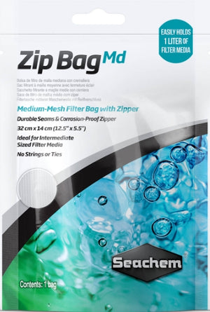 1 count Seachem Medium Mesh Zip Bag