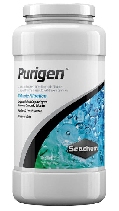 500 mL Seachem Purigen Removes Organic Waste from Marine and Freshwater Aquariums
