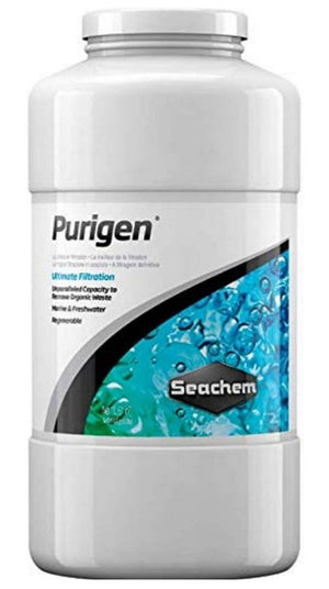 2 liter (2 x 1 L) Seachem Purigen Removes Organic Waste from Marine and Freshwater Aquariums