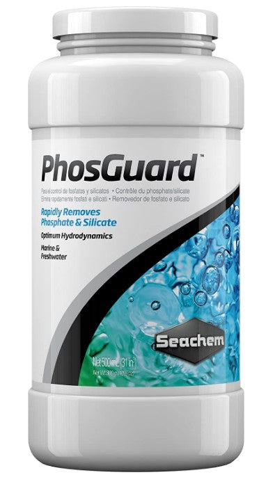 1500 mL (3 x 500 mL) Seachem PhosGuard Rapidly Removes Phosphate and Silicate for Marine and Freshwater Aquariums