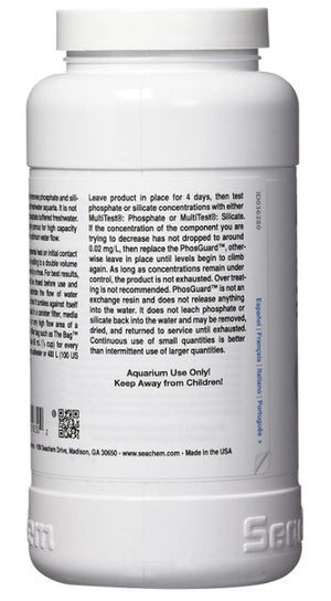 500 mL Seachem PhosGuard Rapidly Removes Phosphate and Silicate for Marine and Freshwater Aquariums