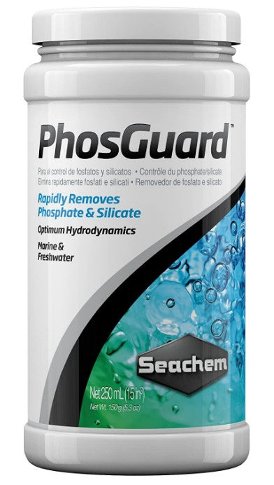 1000 mL (4 x 250 mL) Seachem PhosGuard Rapidly Removes Phosphate and Silicate for Marine and Freshwater Aquariums