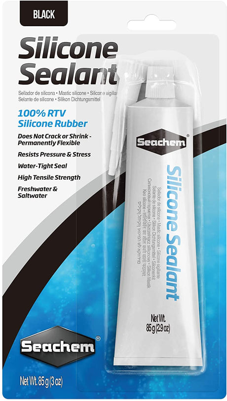 18 oz (6 x 3 oz) Seachem Silicone Sealant Black