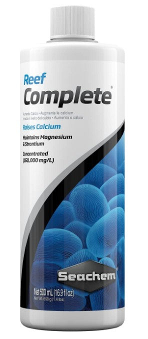 16.9 oz Seachem Reef Complete Raises Calcium and Maintains Magnesium and Strontium in Aquariums