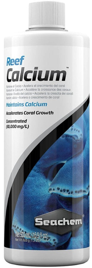 50.7 oz (3 x 16.9 oz) Seachem Reef Calcium Maintains Calcium and Accelerates Coral Groth in Aquariums
