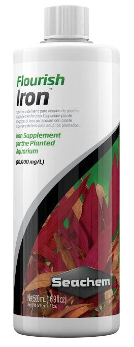 2000 mL (4 x 500 mL) Seachem Flourish Iron Supplement for the Planted Aquarium