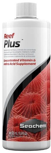 16.9 oz Seachem Reef Plus Concentrated Vitamin and Amino Acid Supplement
