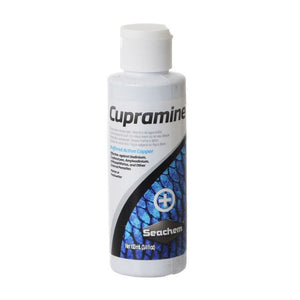 13.6 oz (4 x 3.4 oz) Seachem Cupramine Buffered Active Copper Effective Against External Parasites in Aquariums