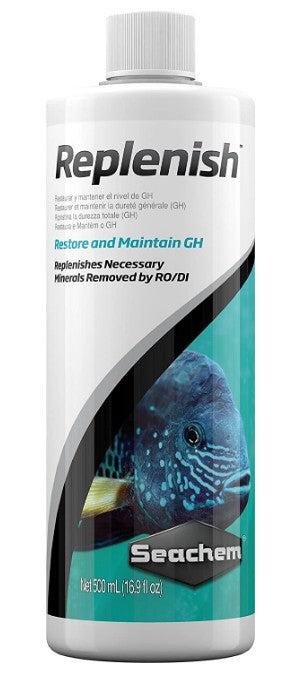 3000 mL (6 x 500 mL) Seachem Replenish Restores and Maintains GH in Aquariums