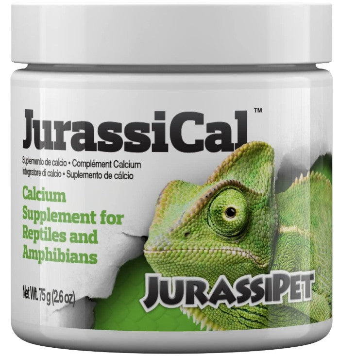 15.6 oz (6 x 2.6 oz) JurassiPet JurassiCal Reptile and Amphibian Dry Calcium Supplement