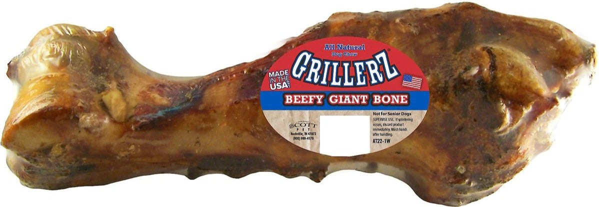 5 count Grillerz Smoked Beefy Giant Bone Dog Treat