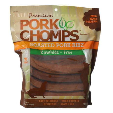 Pork Chomps Roasted Pork Ribz Dog Treats - PetMountain.com