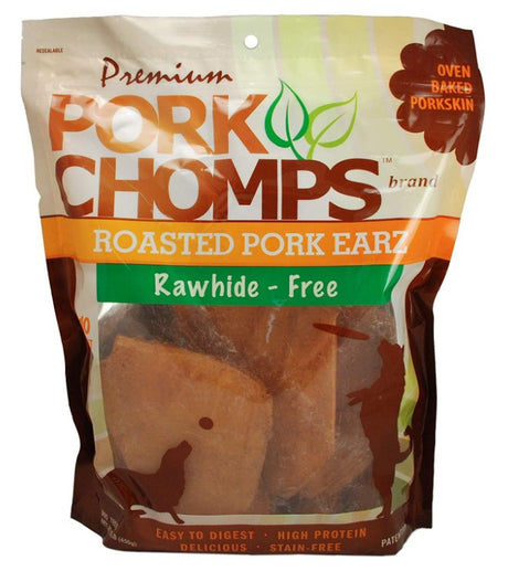 Pork Chomps Roasted Pork Skin Pig Earz - PetMountain.com