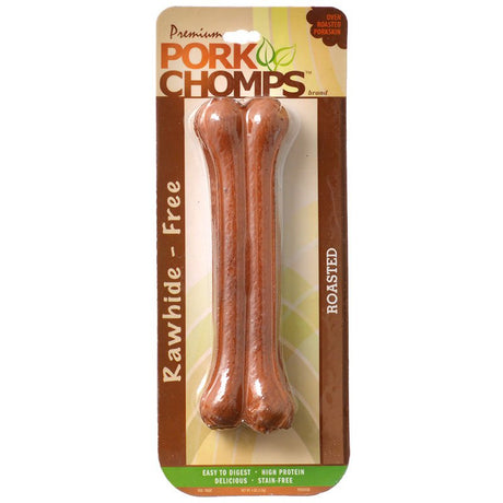 7" - 1 count Pork Chomps Premium Roasted Pressed Bones