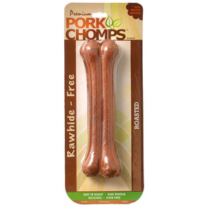 7" - 18 count Pork Chomps Premium Roasted Pressed Bones