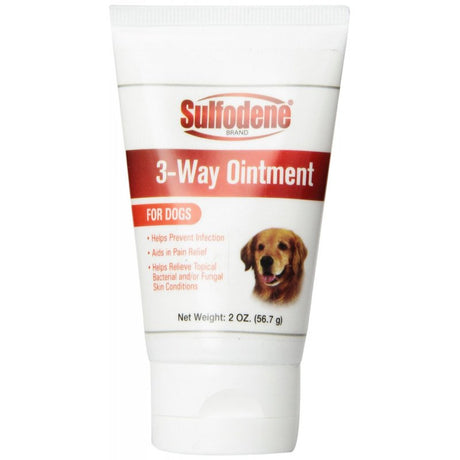 6 oz (3 x 2 oz) Sulfodene 3-Way Ointment for Dogs