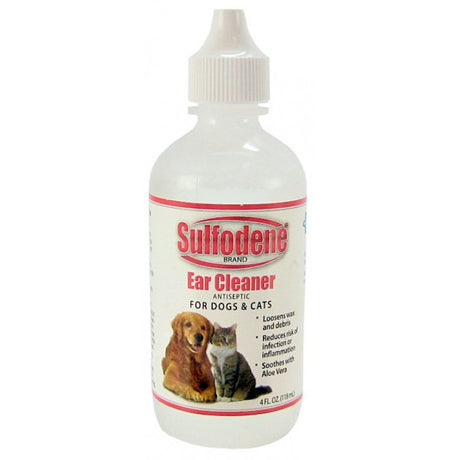 4 oz Sulfodene Ear Cleaner Antiseptic for Dogs and Cats