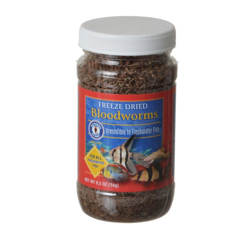 3 oz (6 x 0.5 oz) San Francisco Bay Brands Freeze Dried Bloodworms