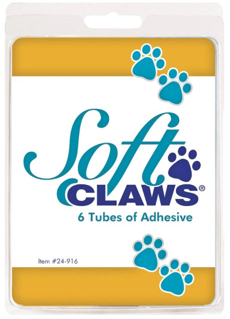 6 count Soft Claws Nail Cap Adhesive Refill