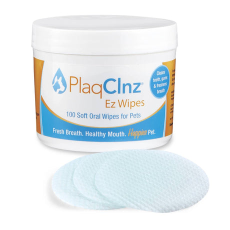 PlaqClnz EZ Oral Health Wipes for Dogs - PetMountain.com