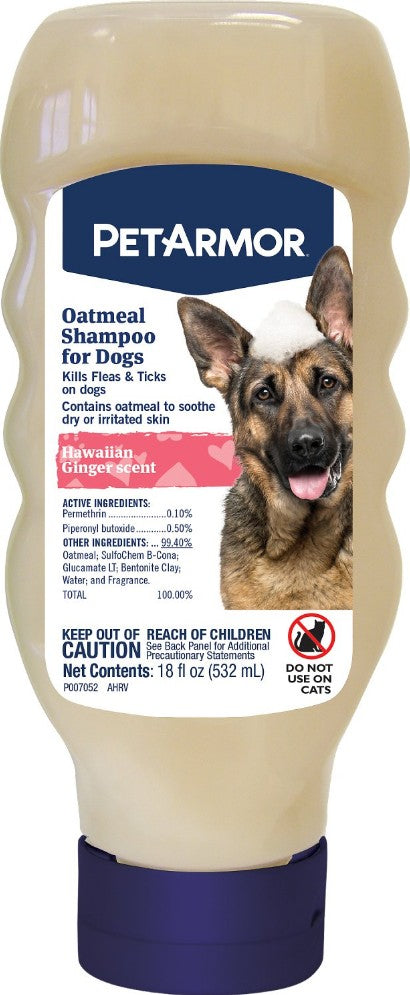 54 oz (3 x 18 oz) PetArmor Flea and Tick Shampoo for Dogs Hawaiian Ginger Scent