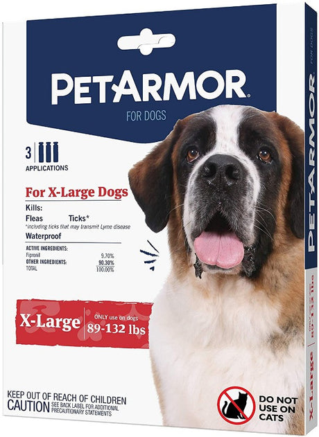 9 count (3 x 3 ct) PetArmor Flea and Tick Treatment for X-Large Dogs (89-132 Pounds)