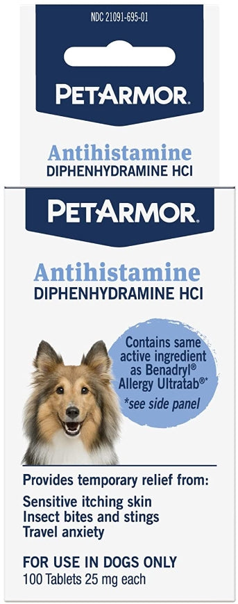 PetArmor Antihistamine Medication for Allergies for Dogs - PetMountain.com