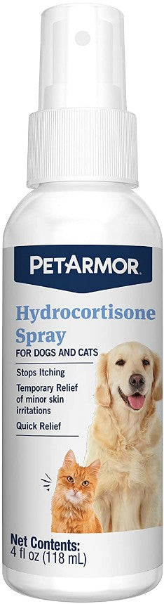 24 oz (6 x 4 oz) PetArmor Hydrocortisone Spray Quick Relief for Dogs and Cats