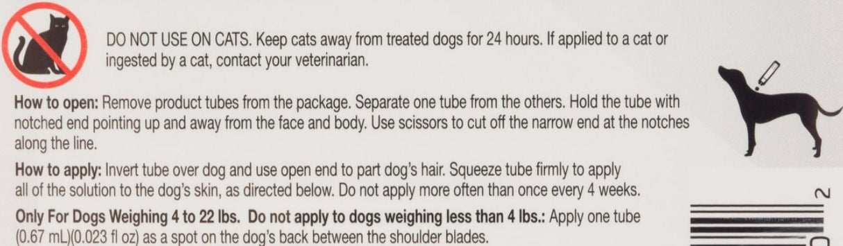 3 count Sentry FiproGuard Flea and Tick Control for Small Dogs