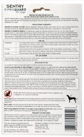 9 count (3 x 3 ct) Sentry FiproGuard Flea and Tick Control for Large Dogs