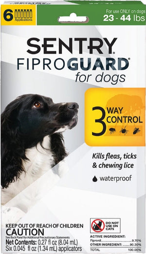 Sentry FiproGuard Flea and Tick Control for Medium Dogs - PetMountain.com