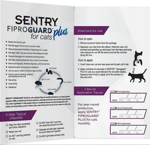 Sentry FiproGuard Plus Flea and Tick Control for Cats and Kittens - PetMountain.com