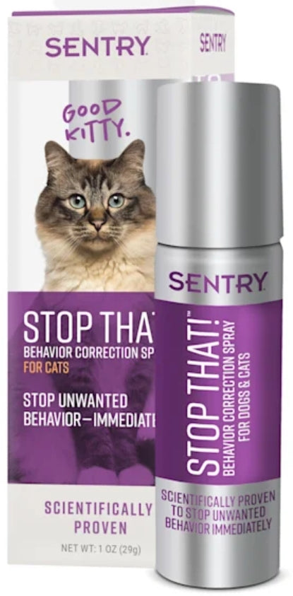 3 oz (3 x 1 oz) Sentry Stop That! Behavior Correction Spray for Cats
